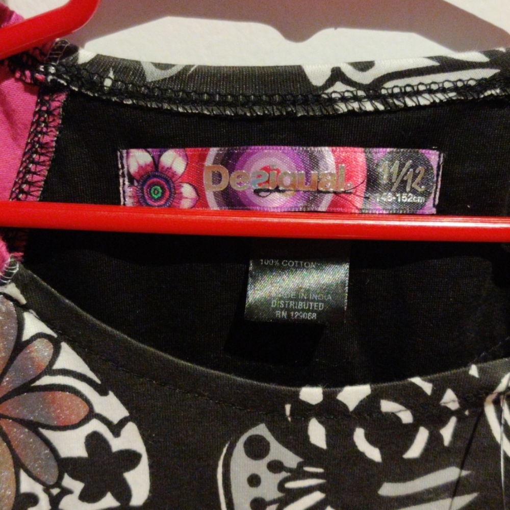 Desigual pink and black dress - Picture 2 of 4
